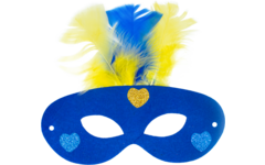 Superhelden maskers vilt 18 x 10 cm, 12 stuks