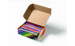 Crea-box chenille 30 cm assorti, 700 stuks