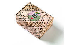 Crea-box kralen hout naturel, 1 kg