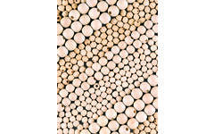 Crea-box kralen hout naturel, 1 kg