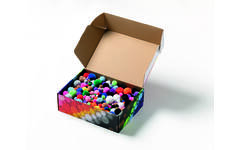 Crea-box pompons assorti, 900 stuks