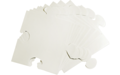 Puzzelstukken karton 23 x 24 cm, 30 stuks