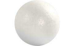 Tempex ballen 8 cm, wit, 5 stuks