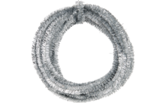 Chenilledraad 7 mtr x 9 mm zilver