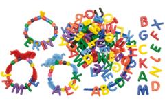 Letterkralen hoofdletter 15 x 25 mm, 288 stuks