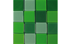 Acrylmozaïek 1 x 1 cm transparant jade 205 stuks