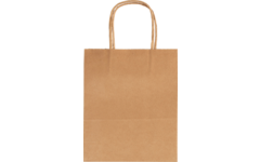 Tasjes papier medium, 20 stuks, 18 × 21 × 8 cm 125 grs.