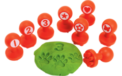 Vormen & Nummer stempels voor klei, set van 26 stuks