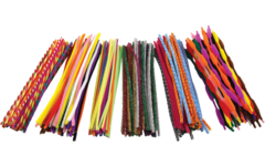 Chenilledraad 30,5 cm assorti, 250 stuks