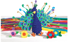 Chenilledraad 30,5 cm assorti, 250 stuks