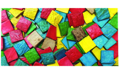 Kokosnoot mozaïek assorti 2 x 2 cm, 150 gram