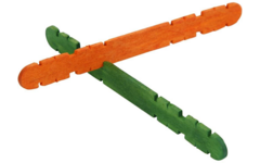Constructiestokjes assorti 11,5 cm, 1000 stuks