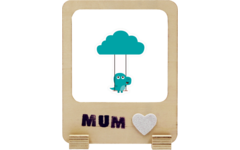 Fotolijst polaroid frame hout 13,5 x 10,5 cm, 6 stuks