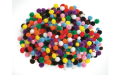 Pompons mini, 450 stuks