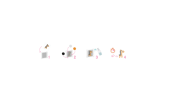Spuitflacon voor aquabeads 9 x 2 cm, 5 stuks