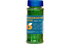 Glitter biologisch afbreekbaar 120 gram, groen