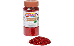 Glitter biologisch afbreekbaar 120 gram, rood
