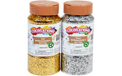 Glitter biologisch afbreekbaar 120 gram zilver en goud, 2 stuks