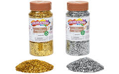 Glitter biologisch afbreekbaar 120 gram zilver en goud, 2 stuks