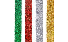 Glitter biologisch afbreekbaar 120 gram assorti, 4 stuks