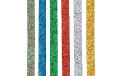 Glitter biologisch afbreekbaar 120  gram assorti, 6 stuks