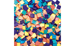 Mozaïk hout assorti 15 x 15 mm, 1000 stuks
