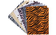 Vilt dierenprint 24 x 30 cm 1 mm, 12 stuks