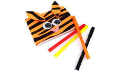 Vilt dierenprint 24 x 30 cm 1 mm, 12 stuks