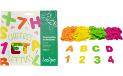 Vilt nummers en letters zelfklevend 3-5 cm, 150 stuks
