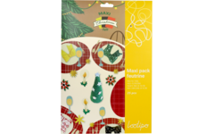 Vilt 20 x 30 cm kerst assortiment, 25 stuks