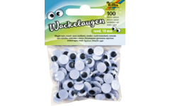Plakogen beweegbaar 10 mm zwart/wit