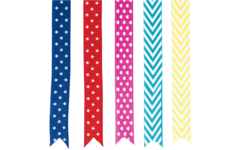 Grosgrain Lint assorti, 7,5 meter (5 stuks)