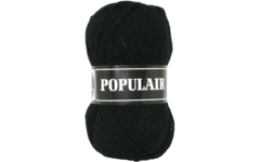 Breigaren populair acryl zwart 50 gram, 120 meter