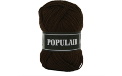 Breigaren populair acryl donkerbruin 50 gram, 120 meter