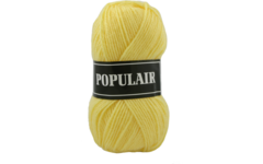 Breigaren populair acryl geel 50 gram, 120 meter