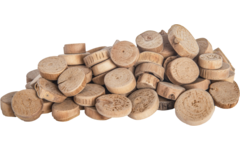 Drijfhout rond klein assorti naturel, 1 kg
