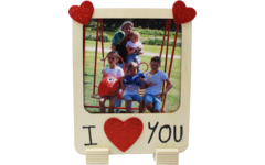 Foamstickers glitter hartjes assorti, 200 stuks