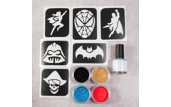 Schmink Hero glittertattoo set