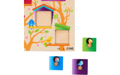 Rolf Puzzels - Knoppenpuzzel Vogelhuisjes