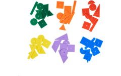 Rolf More - Hamertje tik Geo figurenset, 144 stuks