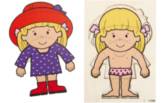 Rolf Puzzels - Aankleedpuzzel meisje, 22 stukjes
