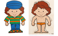 Rolf Puzzels - Aankleedpuzzel jongen, 22 stukjes