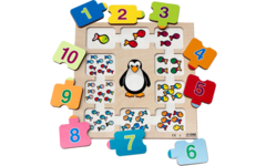 Rolf Puzzels - Reliëf puzzel 10 kleine visjes, 10 stukjes