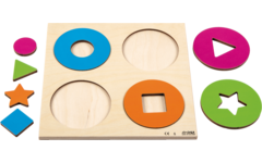 Rolf Puzzels - Reliëfpuzzelserie ontdek de kleur en vorm, 2 stuks