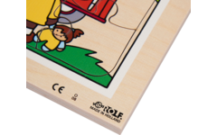 Rolf Puzzels - Puzzelserie transport 1, 12 stukjes per puzzel