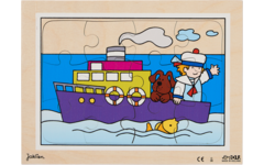 Rolf Puzzels - Puzzelserie transport 1, 12 stukjes per puzzel