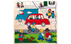 Rolf Puzzels - Puzzel stadsverkeer, 64 stukjes