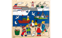 Rolf Puzzels - Puzzel zeehaven, 64 stukjes