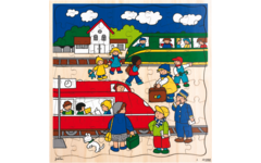 Rolf Puzzels - Puzzel treinstation, 64 stukjes