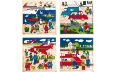 Rolf Puzzels - Puzzelserie vervoer, 64 stukjes,